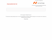 Tablet Screenshot of disposablemail.net